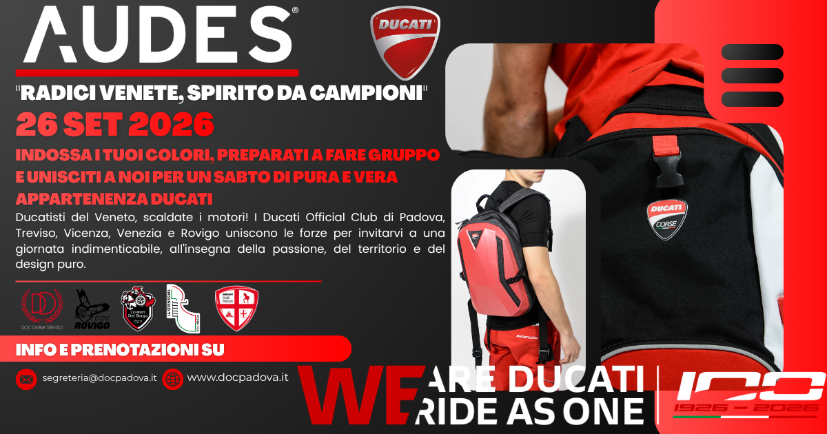 🔴 PASSIONE DESMO & ECCELLENZA ITALIANA: IN SELLA CON I DUCATI CLUB PADOVA E TREVISO! 🔴